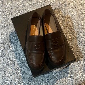 Coach Men's Dark Brown Leather Loafers